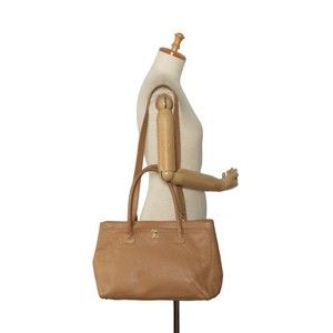 Chanel Tote Caviar Beige Cocomark Bag Shoulder Skin Executive